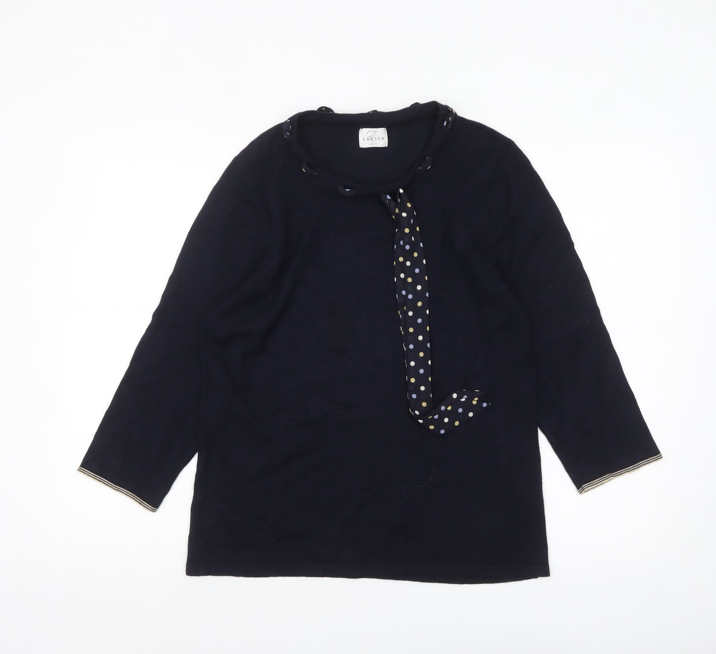 Womens UK Size 16 Eastex Blue Pullover Jumper