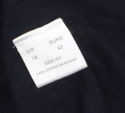 Womens UK Size 16 Eastex Blue Pullover Jumper