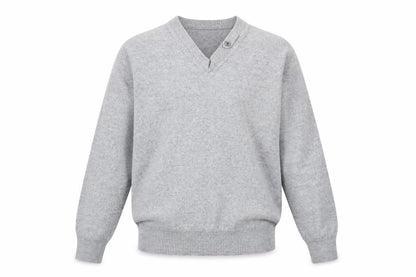 Mens UK Size M River Island Grey Pullover Jumper