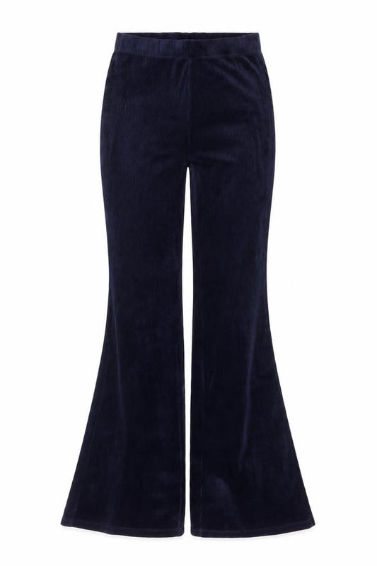 H&M Divided Womens Navy Blue Flared Corduroy Trousers XS