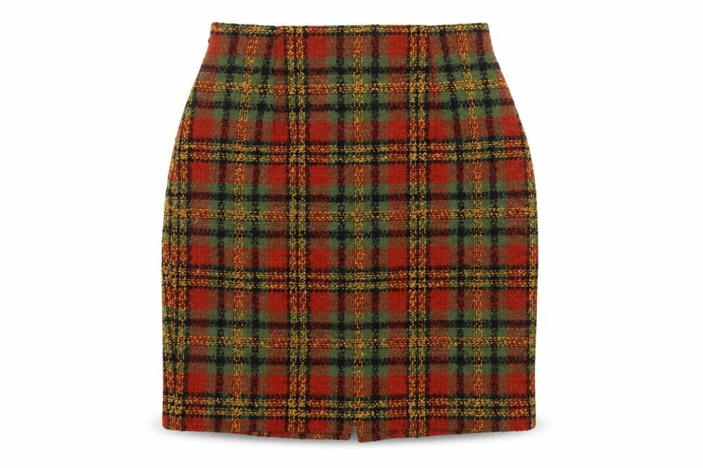 Marks and Spencer Women’s Multicoloured Wool Tweed Pencil Skirt UK 14