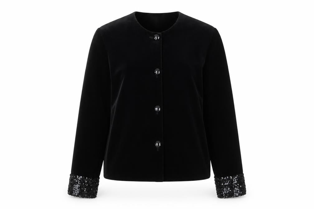 Womens UK Size 12 Classics Black Basic Jacket