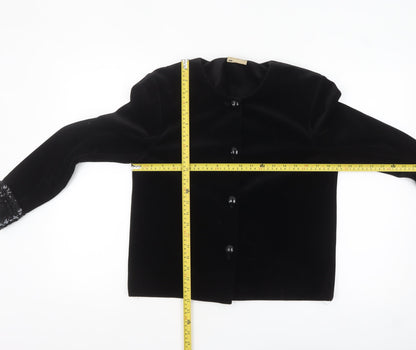 Womens UK Size 12 Classics Black Basic Jacket