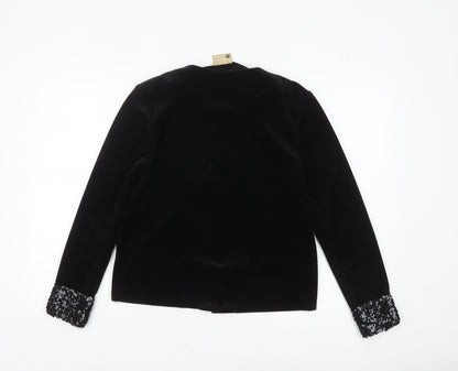 Womens UK Size 12 Classics Black Basic Jacket