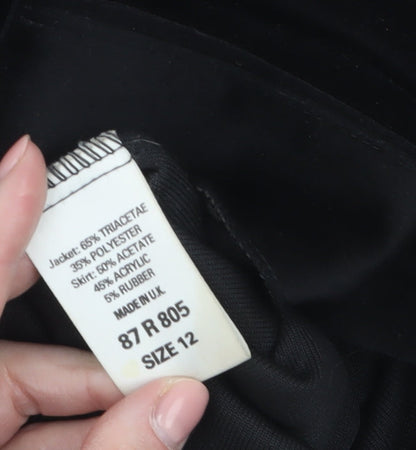 Womens UK Size 12 Classics Black Basic Jacket