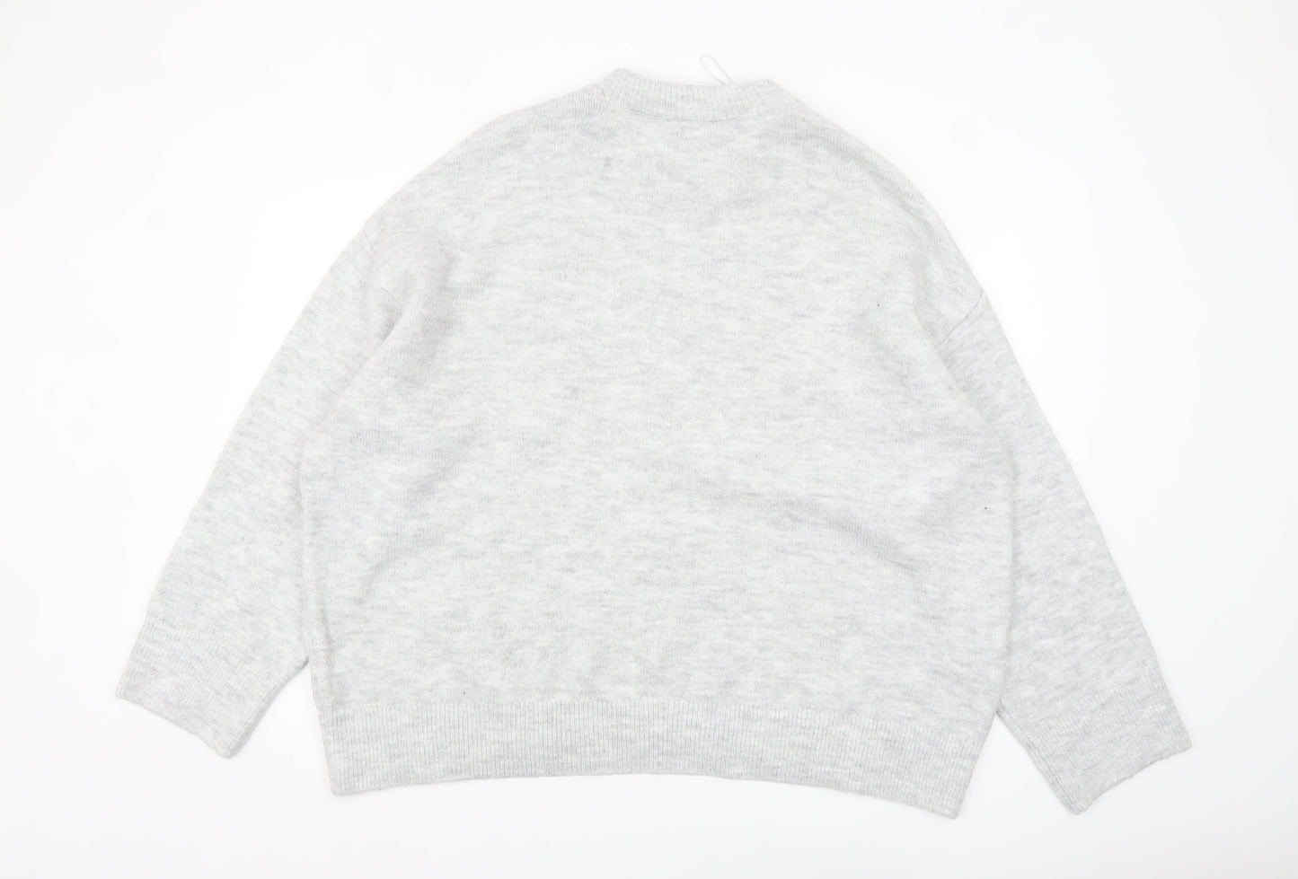 Womens UK Size L New Look Grey Pullover Jumper