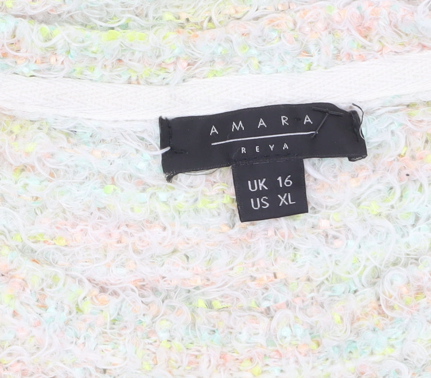 Womens UK Size 16 Amara Reya Multicoloured Pullover Jumper