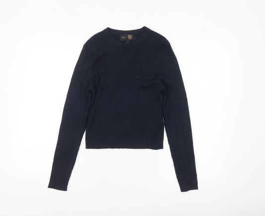 Womens UK Size 14 Marks and Spencer Navy (Blue) Pullover Jumper