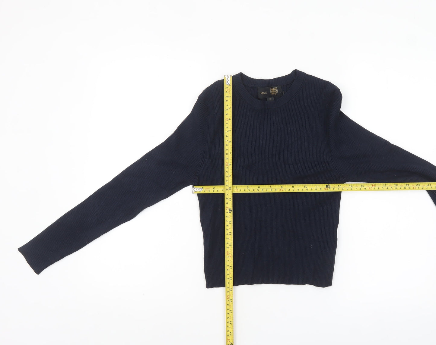 Womens UK Size 14 Marks and Spencer Navy (Blue) Pullover Jumper