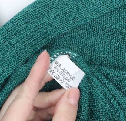 Womens UK Size XL Future Lady Green Vest Jumper