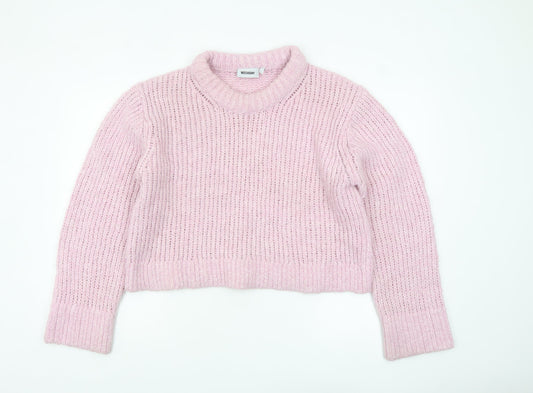 Womens UK Size L Weekday Pink Pullover Jumper
