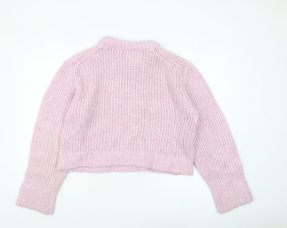 Womens UK Size L Weekday Pink Pullover Jumper