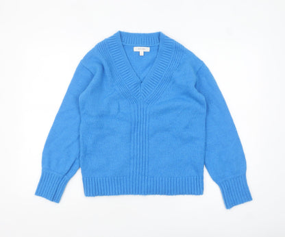 Womens UK Size S Marks and Spencer Blue Pullover Jumper
