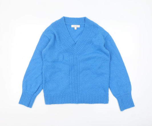 Womens UK Size S Marks and Spencer Blue Pullover Jumper