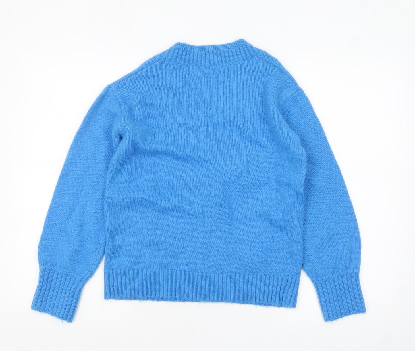 Womens UK Size S Marks and Spencer Blue Pullover Jumper