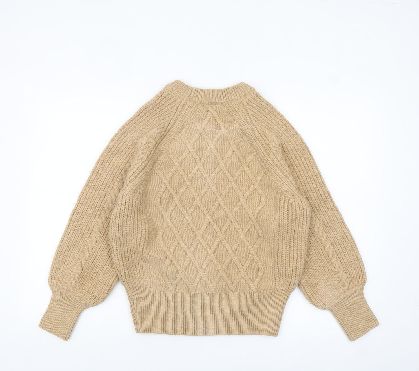 Womens UK Size 12 Marks and Spencer Beige Pullover Jumper