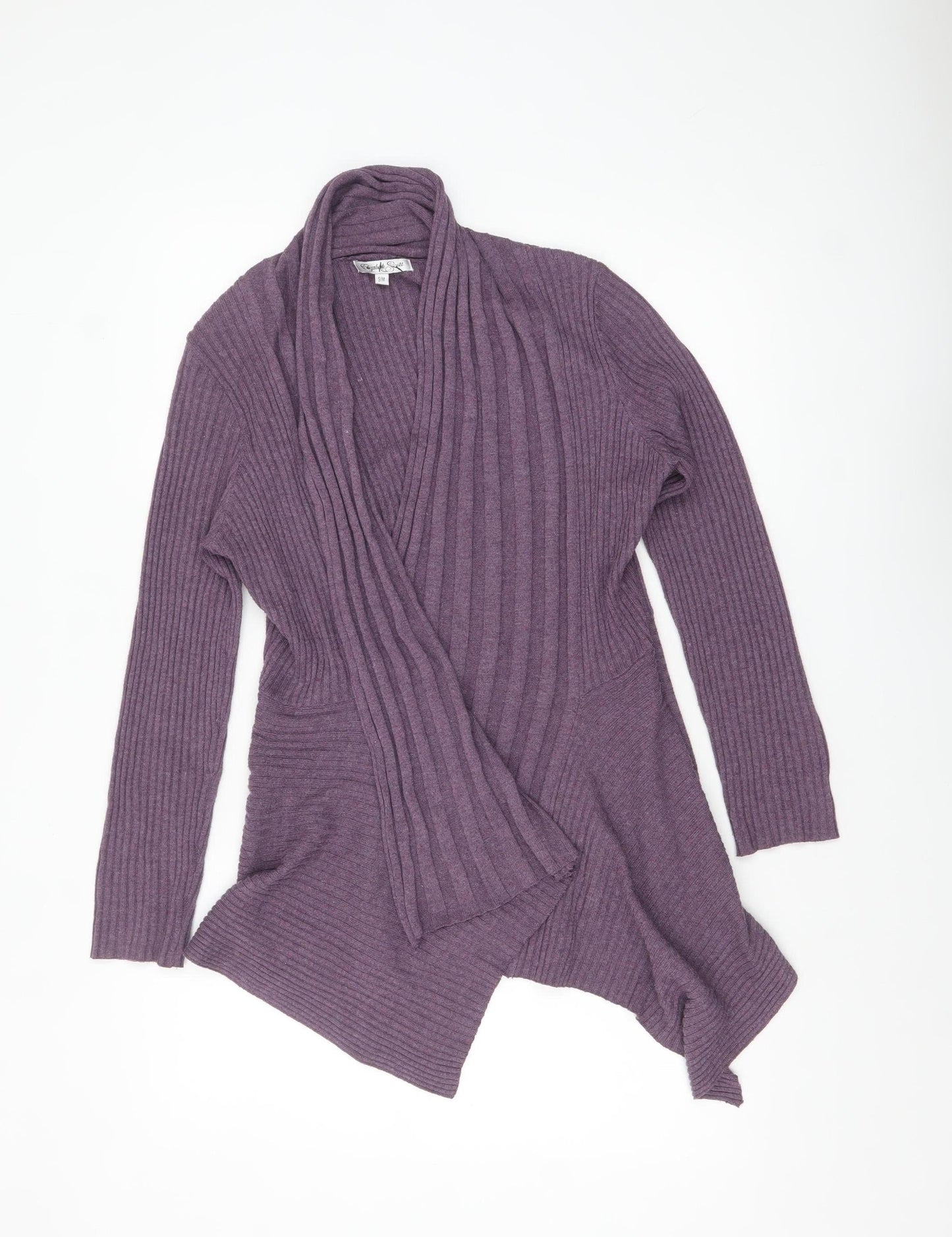 Womens UK Size S Elizabeth Scott Purple Cardigan Jumper