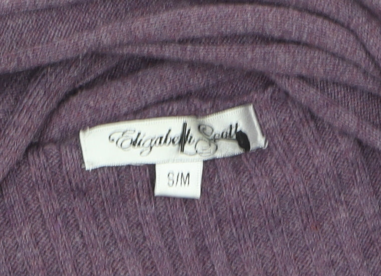 Womens UK Size S Elizabeth Scott Purple Cardigan Jumper