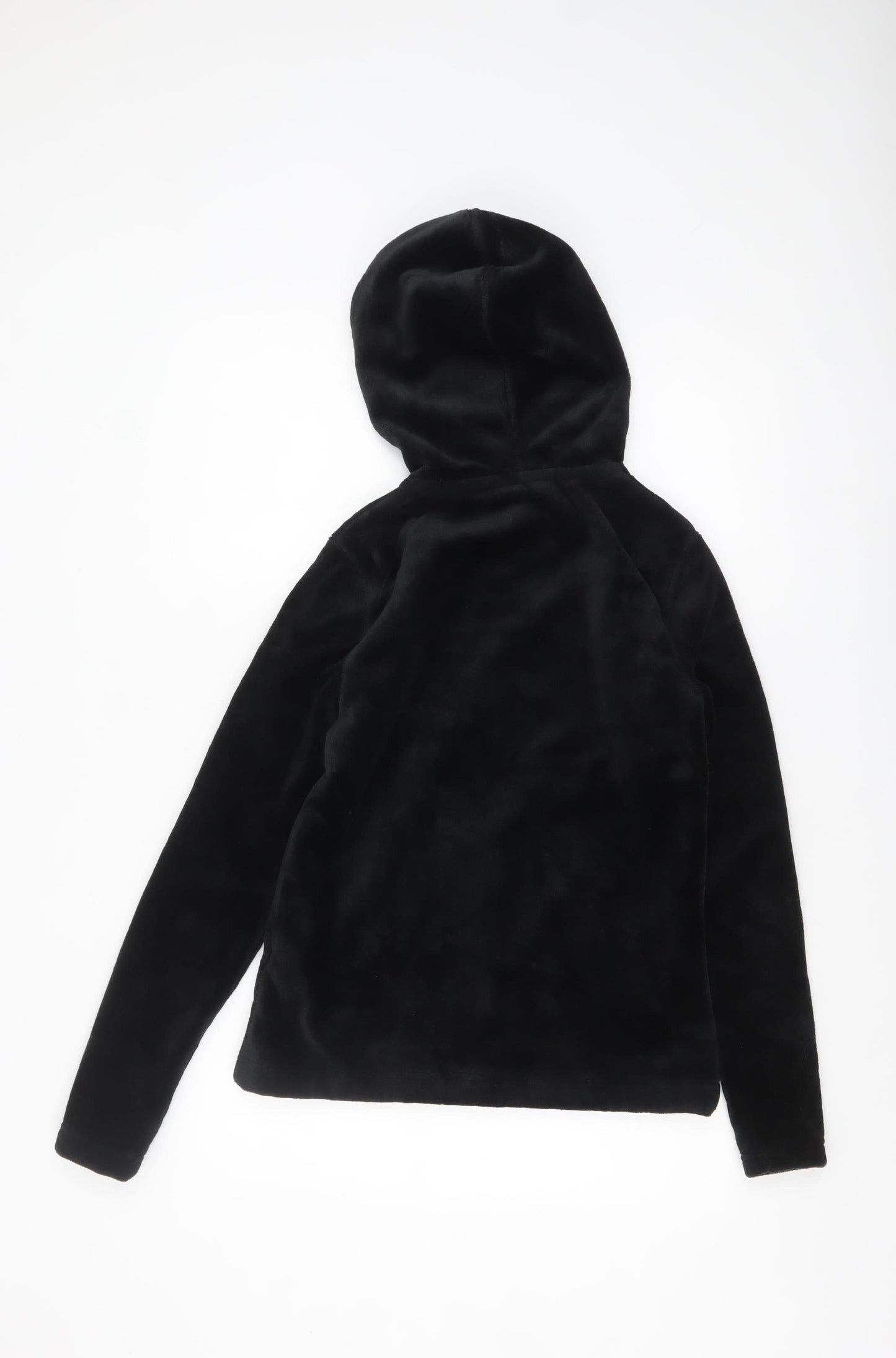 Mountain Warehouse Womens Black Fleece Full Zip Hoodie UK 8