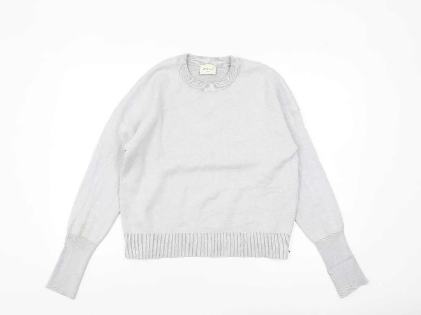 Womens UK Size 14 Wrap London Grey Pullover Jumper
