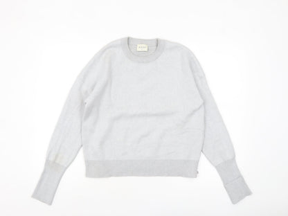 Womens UK Size 14 Wrap London Grey Pullover Jumper
