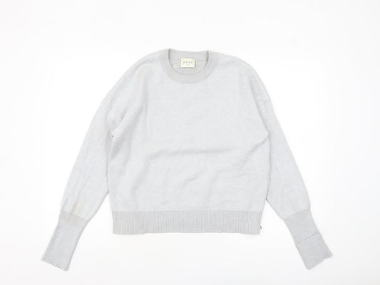 Womens UK Size 14 Wrap London Grey Pullover Jumper