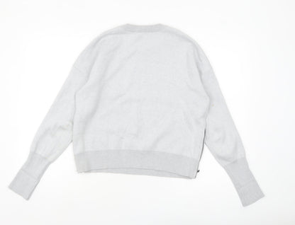 Womens UK Size 14 Wrap London Grey Pullover Jumper