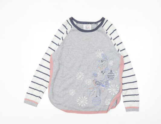 Womens UK Size 14 Mantaray Grey Pullover Jumper