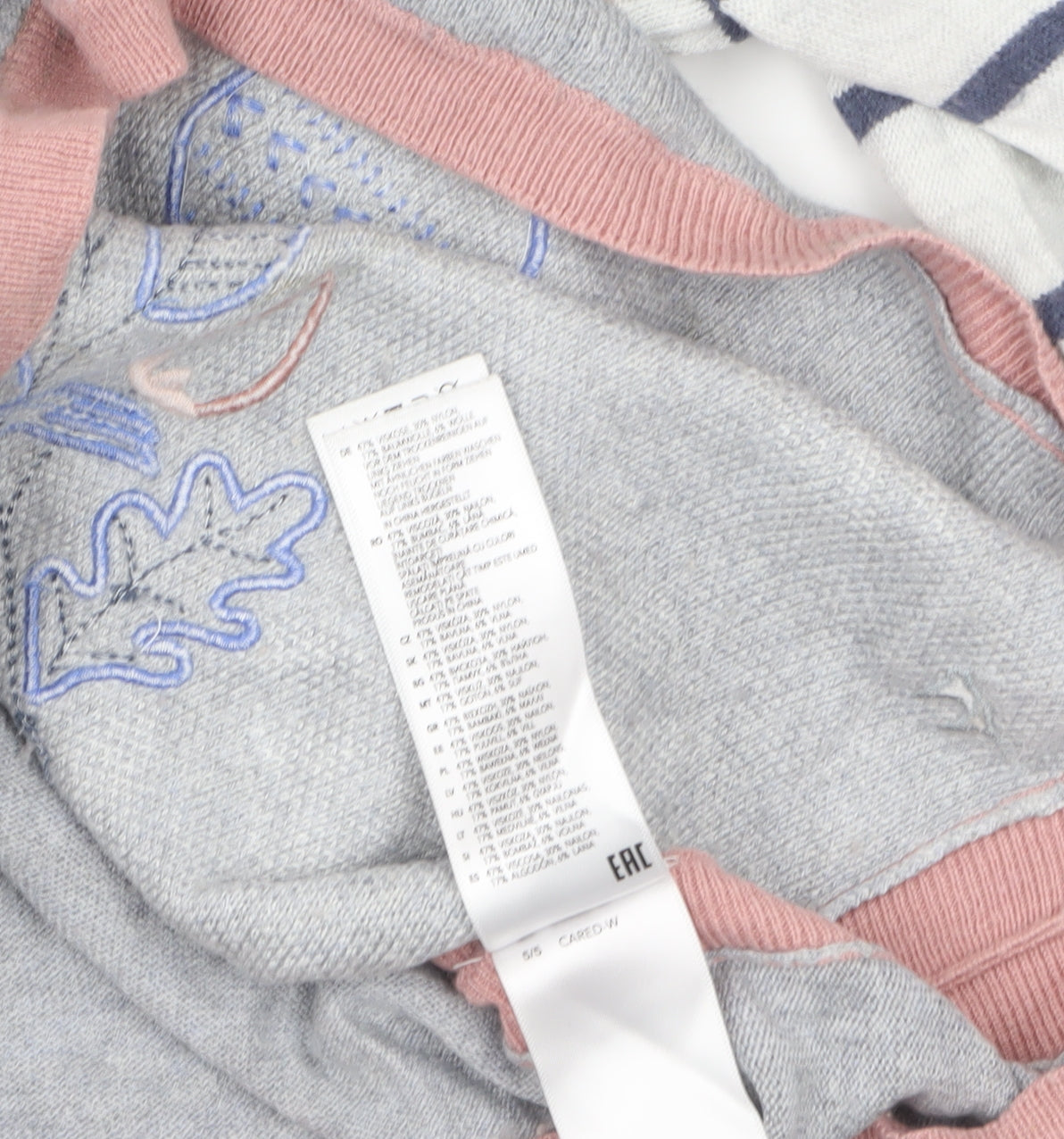 Womens UK Size 14 Mantaray Grey Pullover Jumper