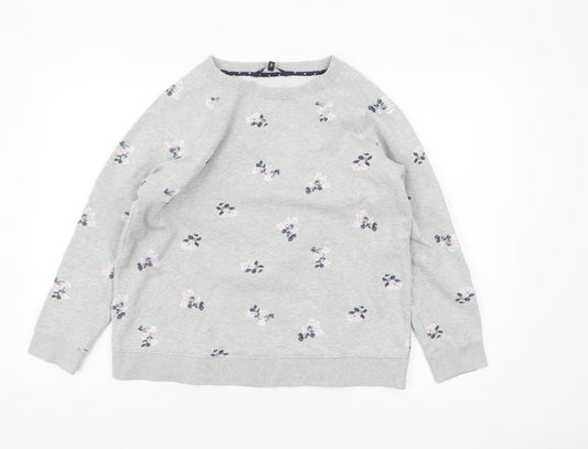 Womens UK Size M Crew Clothing Company Grey Pullover Sweatshirt