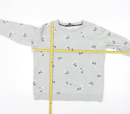 Womens UK Size M Crew Clothing Company Grey Pullover Sweatshirt