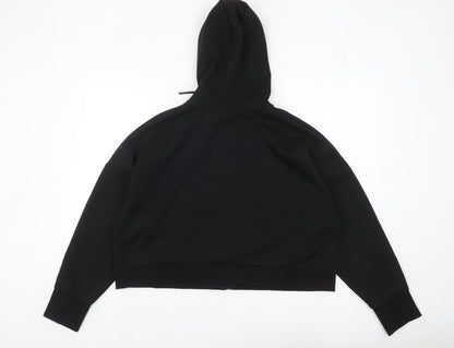Crivit Womens Black Full Zip Hoodie Size L 16 Hooded Sweatshirt