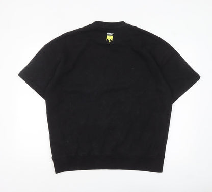 Mens UK Size M Zara Black Pullover Sweatshirt