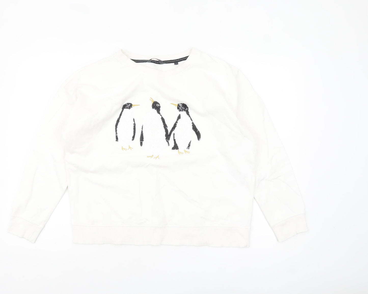Womens UK Size 14 NEXT Ivory Pullover Sweatshirt