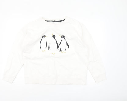Womens UK Size 14 NEXT Ivory Pullover Sweatshirt