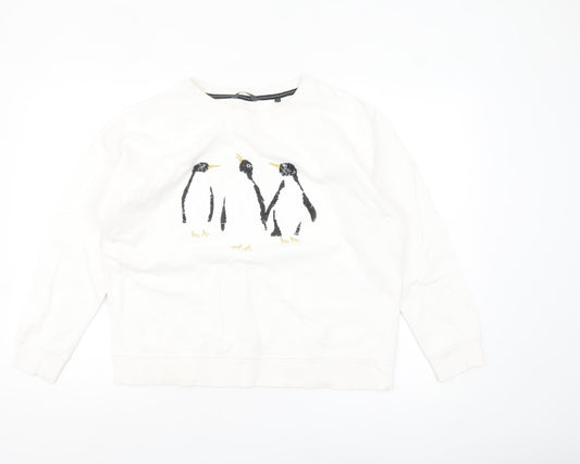 Womens UK Size 14 NEXT Ivory Pullover Sweatshirt