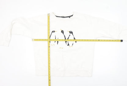 Womens UK Size 14 NEXT Ivory Pullover Sweatshirt