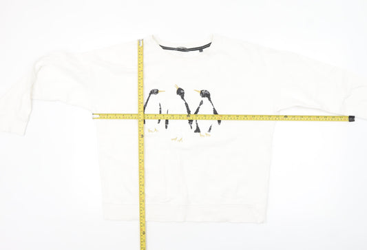 Womens UK Size 14 NEXT Ivory Pullover Sweatshirt