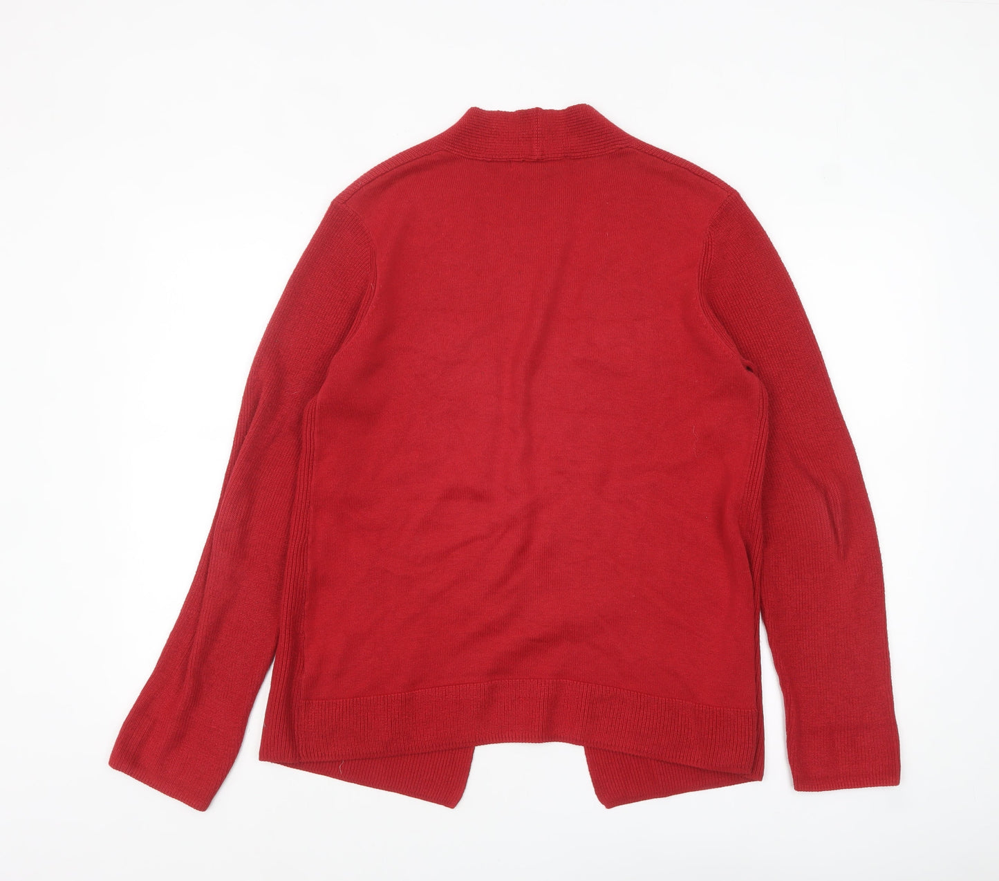 Womens UK Size 12 Adagio Red Cardigan Jumper