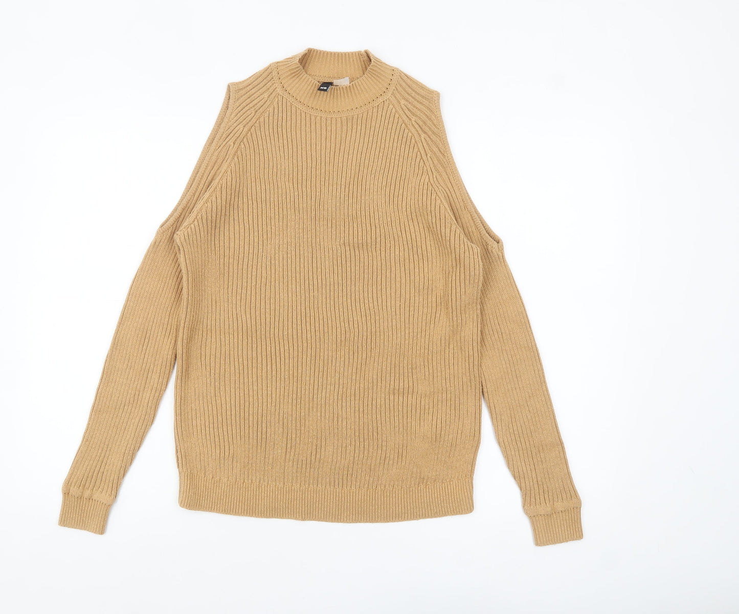 Womens UK Size XS H&M Beige Pullover Jumper