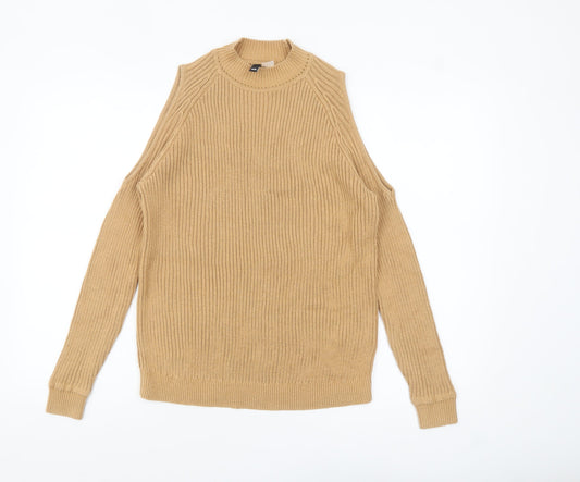 Womens UK Size XS H&M Beige Pullover Jumper