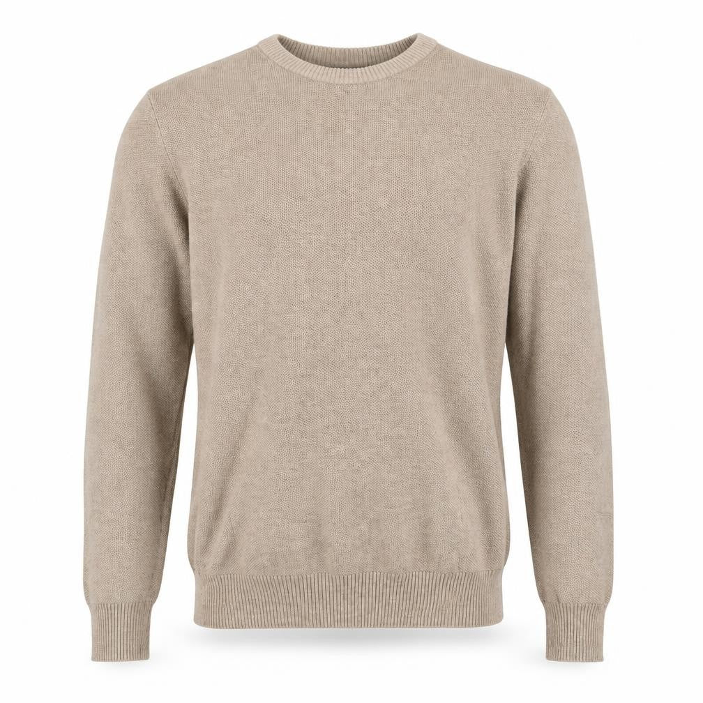 Mens UK Size M True Classic Beige Pullover Jumper