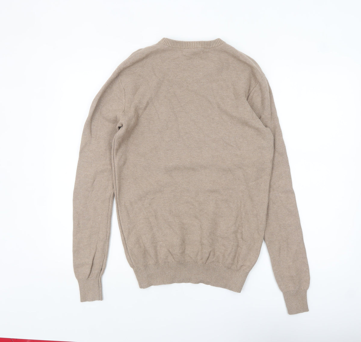 Mens UK Size M True Classic Beige Pullover Jumper