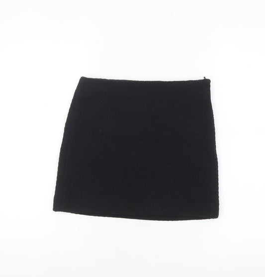 Womens UK Size XS Mango Straight & Pencil Tweed Skirt