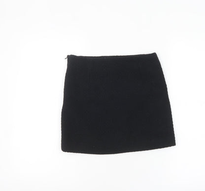 Womens UK Size XS Mango Straight & Pencil Tweed Skirt