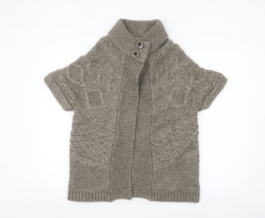 Womens UK Size 12 Marks and Spencer Brown Cardigan Jumper
