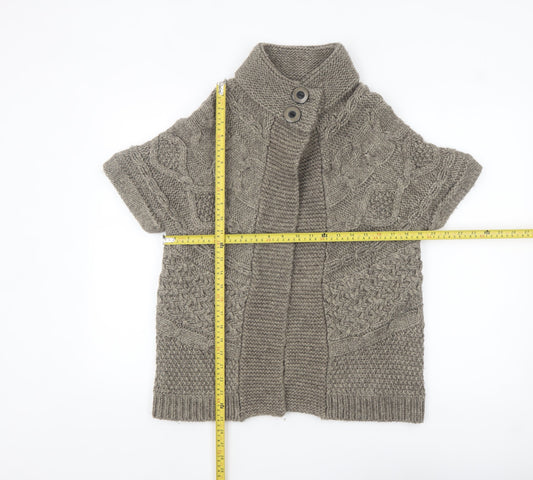 Womens UK Size 12 Marks and Spencer Brown Cardigan Jumper