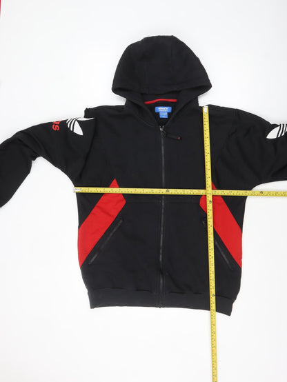 Mens UK Size L adidas Black Full Zip Hoodie