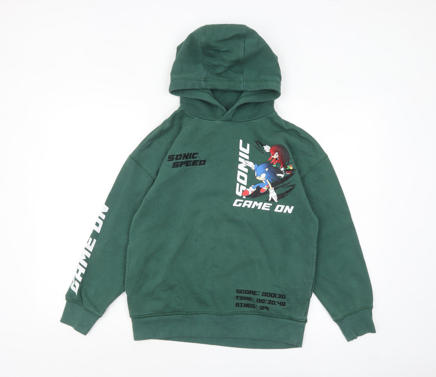 Boys UK Size 11 Years NEXT Green Pullover Hoodie