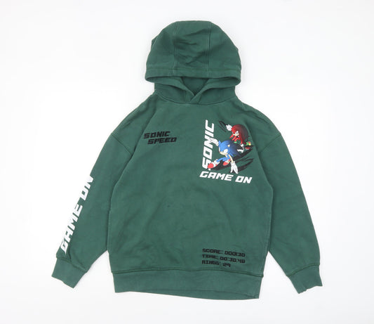 Boys UK Size 11 Years NEXT Green Pullover Hoodie